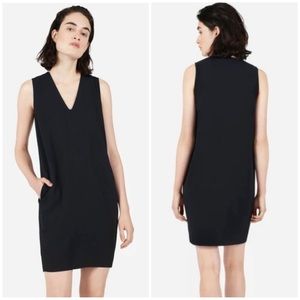 Everlane Womens Black The Japanese GoWeave Sleeveless V-Neck Dress Size 6